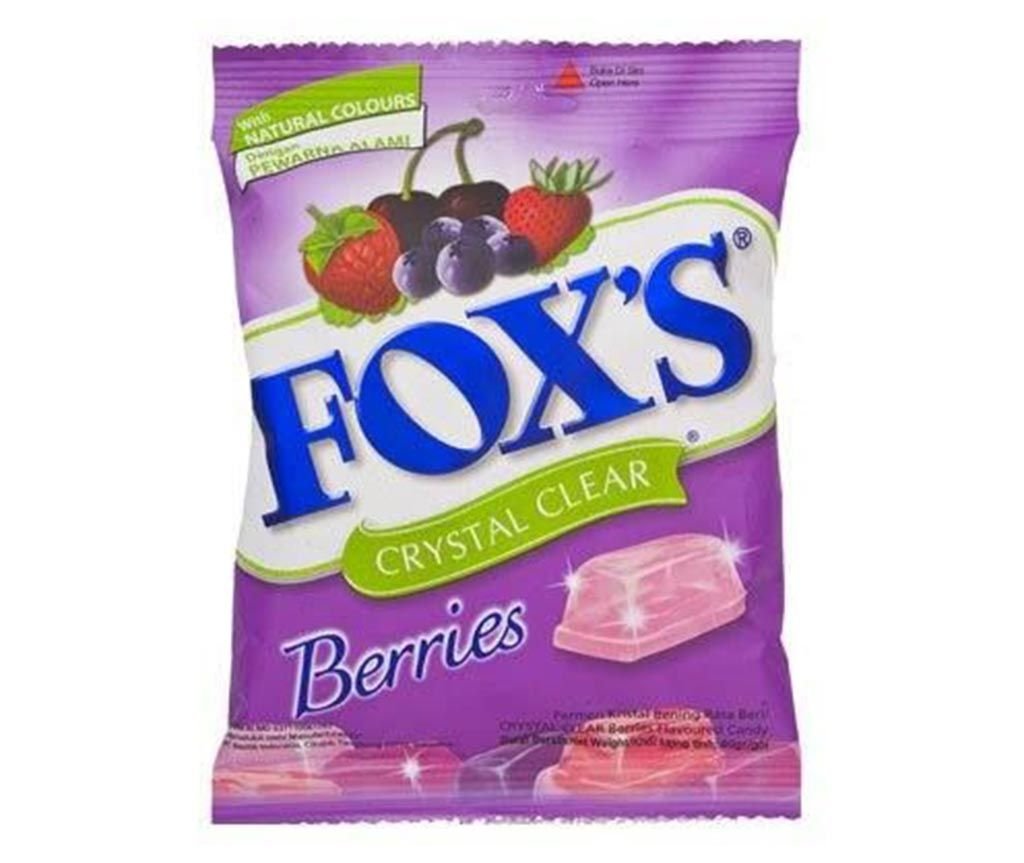 Nestle Fox's Crystal Clear Mix Berries Candy (Imported), 90g Amazon.in