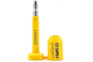 133 SUPPLY Bolt Seals - Security Seals for Trailers, Cargo Containers & Trucks - Metal - 10 Pack