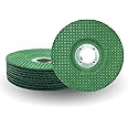 10PACK - 4 1/2"×1/8"×7/8" Flexible Grinding Wheel for Metalworking, Zirconia Grain, 4 1/2" Diameter, 1/8" Thickness, 7/8" Arbor, Grit 60 Depressed Center Grinding Wheel (Green) (10pcs)