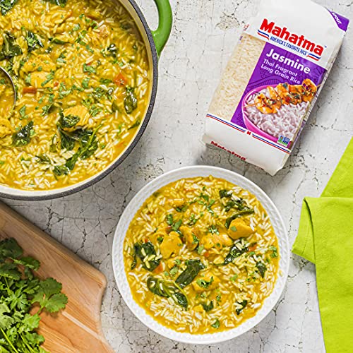 Mahatma Authentic Aromatic Thai Jasmine White Rice, Gluten Free, Non