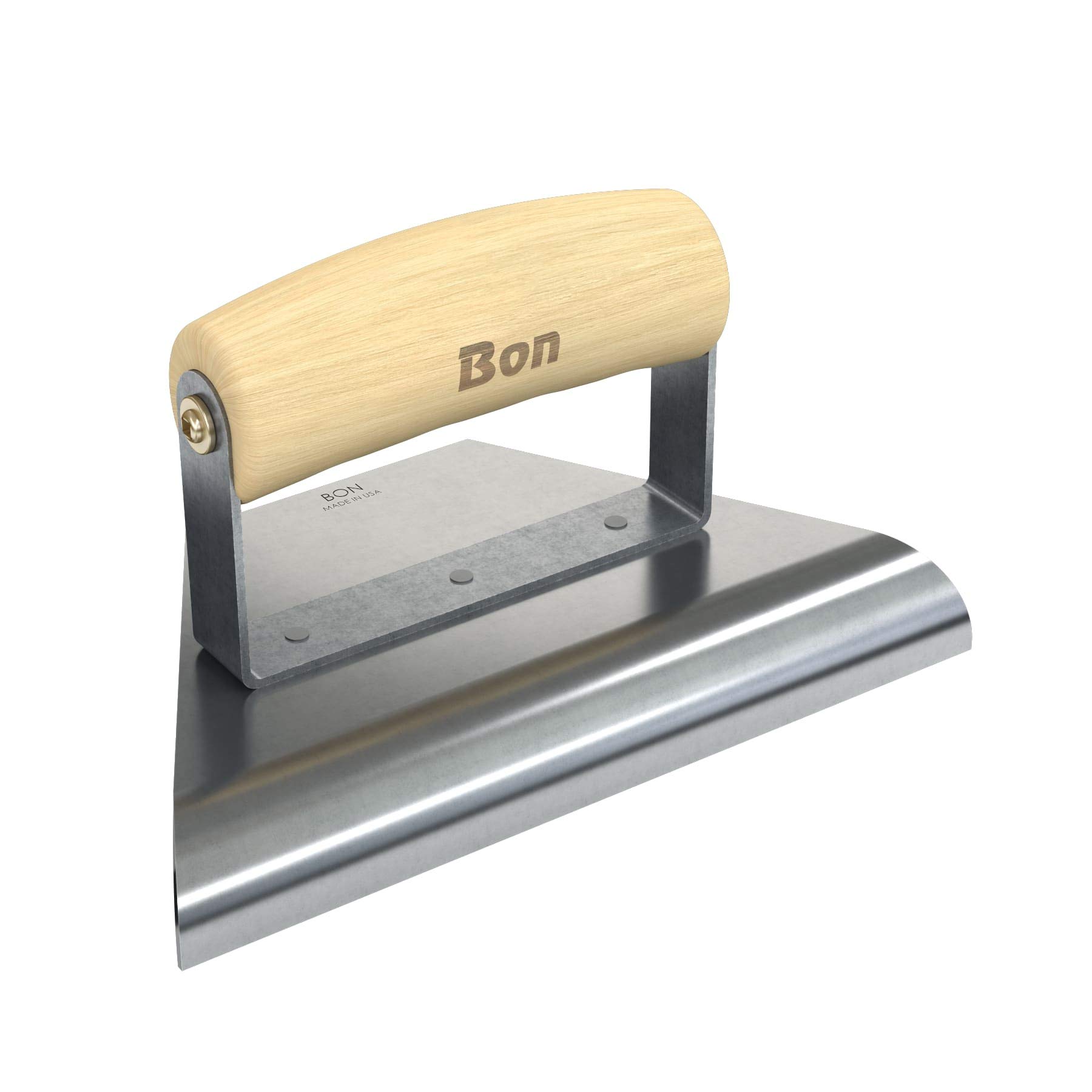 Bon 12-833 8-3 x 4-inch Stainless Steel Tapered Edger with Wood Handle