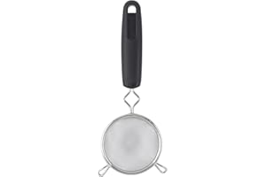 GoodCook Aluminum Mesh Strainer, 3-inch, Black & Silver, Small (24987)
