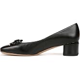 Franco Sarto Natalia Square Toe Block Heel Pumps with Bow