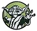Yoda Circle Emblem Lightsaber Jedi Star Wars Embroidered Iron On Applique Patch