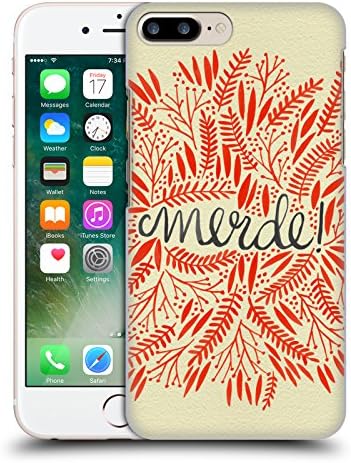 Official Cat Coquillette Merde Red Quotes Typography 4 Hard Back Case for Apple iPhone 7 Plus