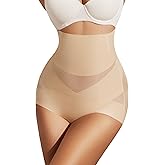 PAUKEE Tummy Control Shapewear for Women High Waisted Body Shaper Panties Seamless Compression Underwear Girdle Panty