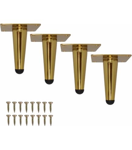 thumbnail image 2 of Furniture Legs 6 Inch, Metal Table Legs Heavy Duty Couch Legs Mid 2 of 10