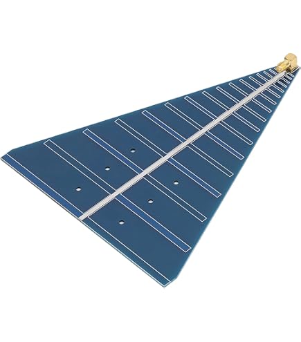 Antenne UWB Log-périodique 600-6000 MHz - Gain 6-7 DB, Puissance 50W - Circuit Imprimé 2 Oz, Polarisation Linéaire