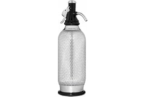 iSi North America Soda Siphon Classic Mesh Sodamaker for Making Carbonating Beverages, 1 Quart, Stainless Steel,Silver