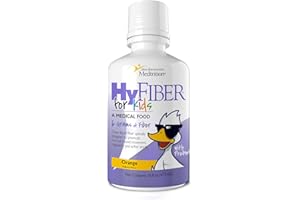 Medtrition HyFiber Liquid Fiber for Kids in Only One Tablespoon, Supports Regularity and Softer Stools, FOS Prebiotics for Gut Health, 6 Grams of Fiber, 32 Servings per Bottle