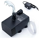 Automatic Small Sump Pump with Water Sensor, 5 FT Lift 55 GPH 115V/230V Mini Condensate Pump with Float Switch, Water Removal for Dehumidifier, Air Conditioner, Ice Maker, Basement, Auto On Off