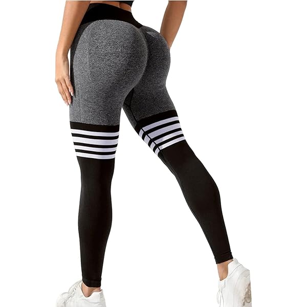 A AGROSTE Legging D'entraînement Pour Femme Sans Couture - Legging De Yoga Taille Haute - Collants Confortables