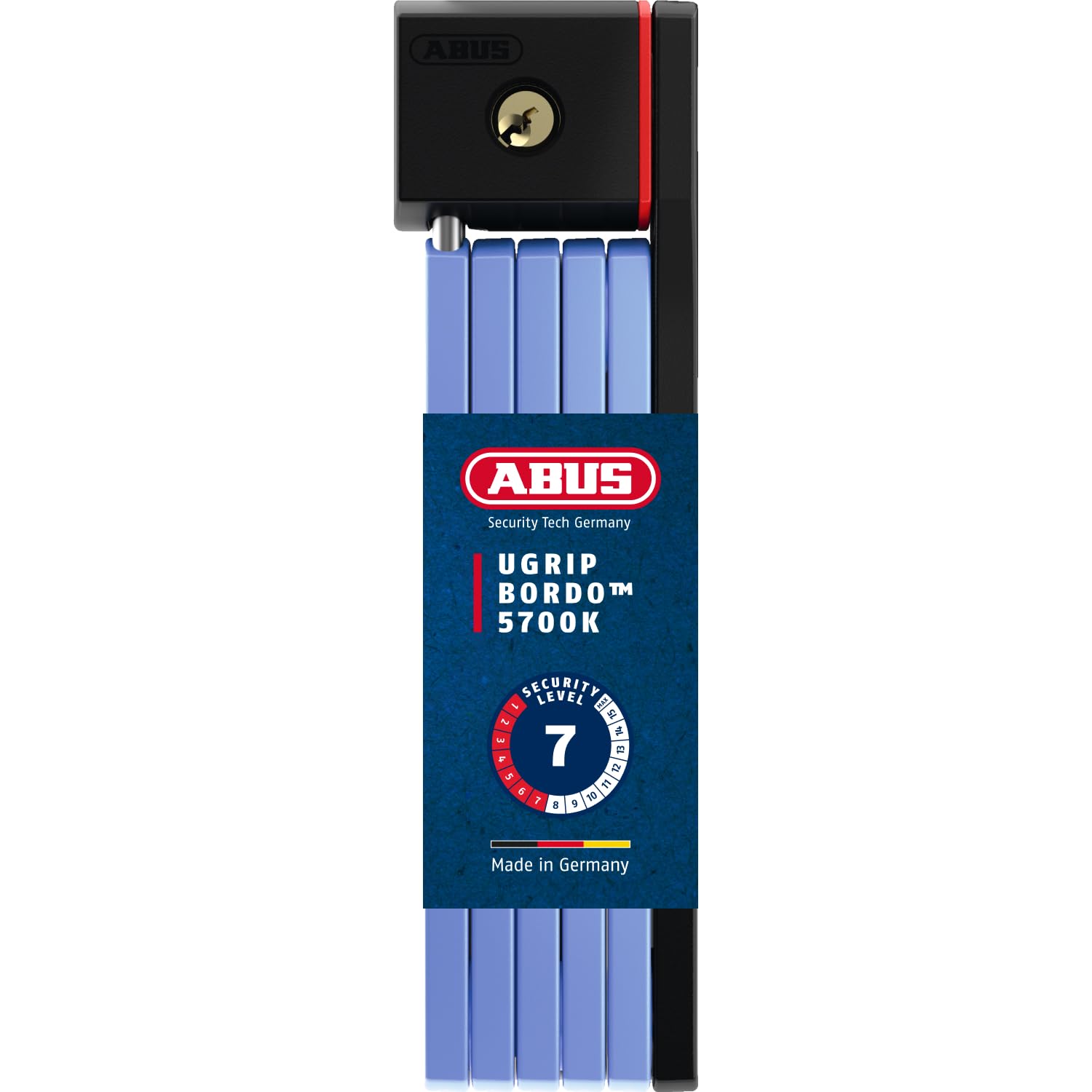 ABUS Bordo uGrip 5700K SH folding lock with bracket - Bicycle lock with 5 mm thick bars - security level 7