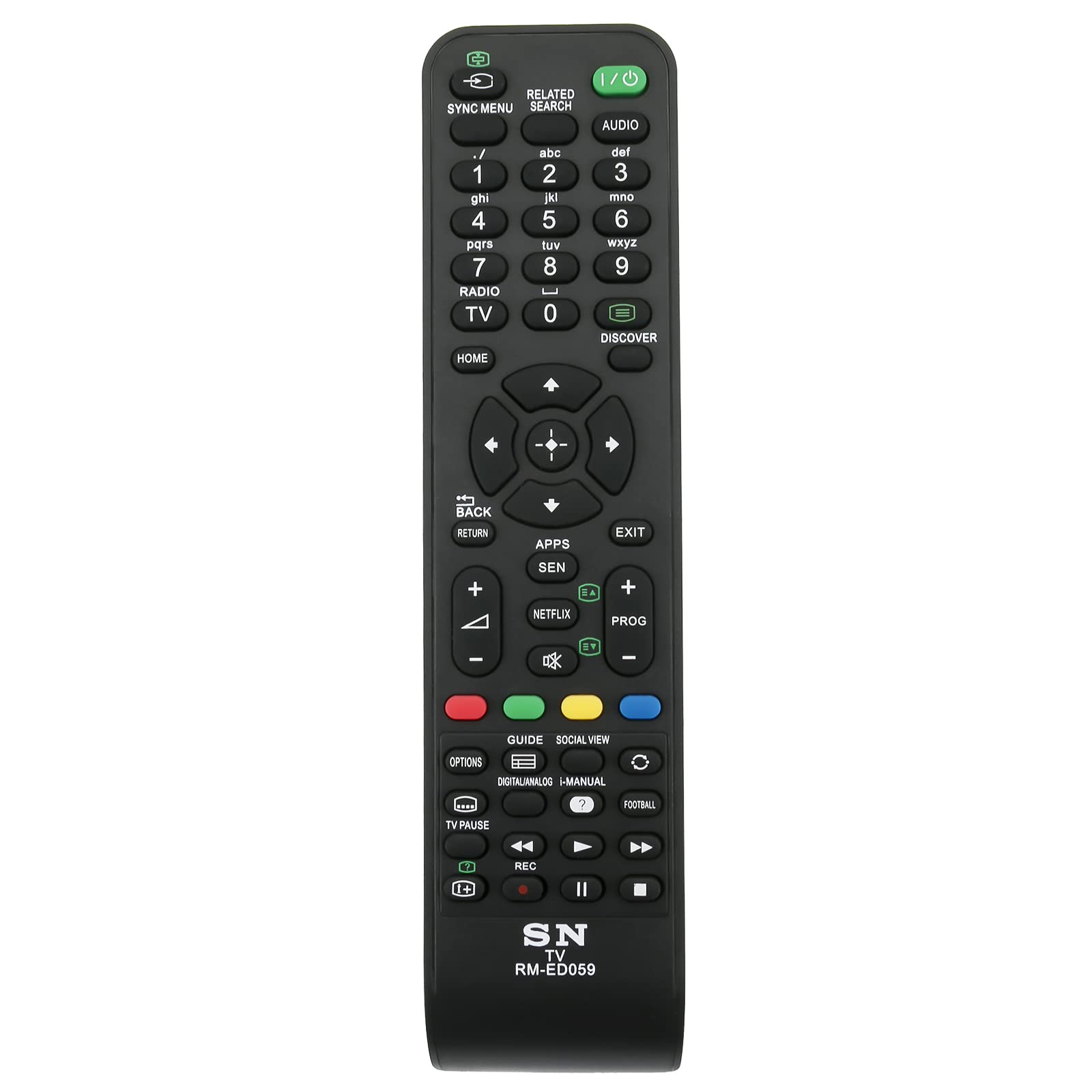 RM-ED059 Replacement Remote Control Fit for Sony TV KDL-50W828B KDL-50W706B KDL-50W705B KDL-42W828B KDL-42W706B KDL-42W705B KDL-32W706B KDL-32W705B