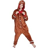 ACOGNA Elephant Onesie Kids Animal Deer Costume for Girls Boys One Piece Pajamas Cosplay Plush Soft Halloween Sleepwear