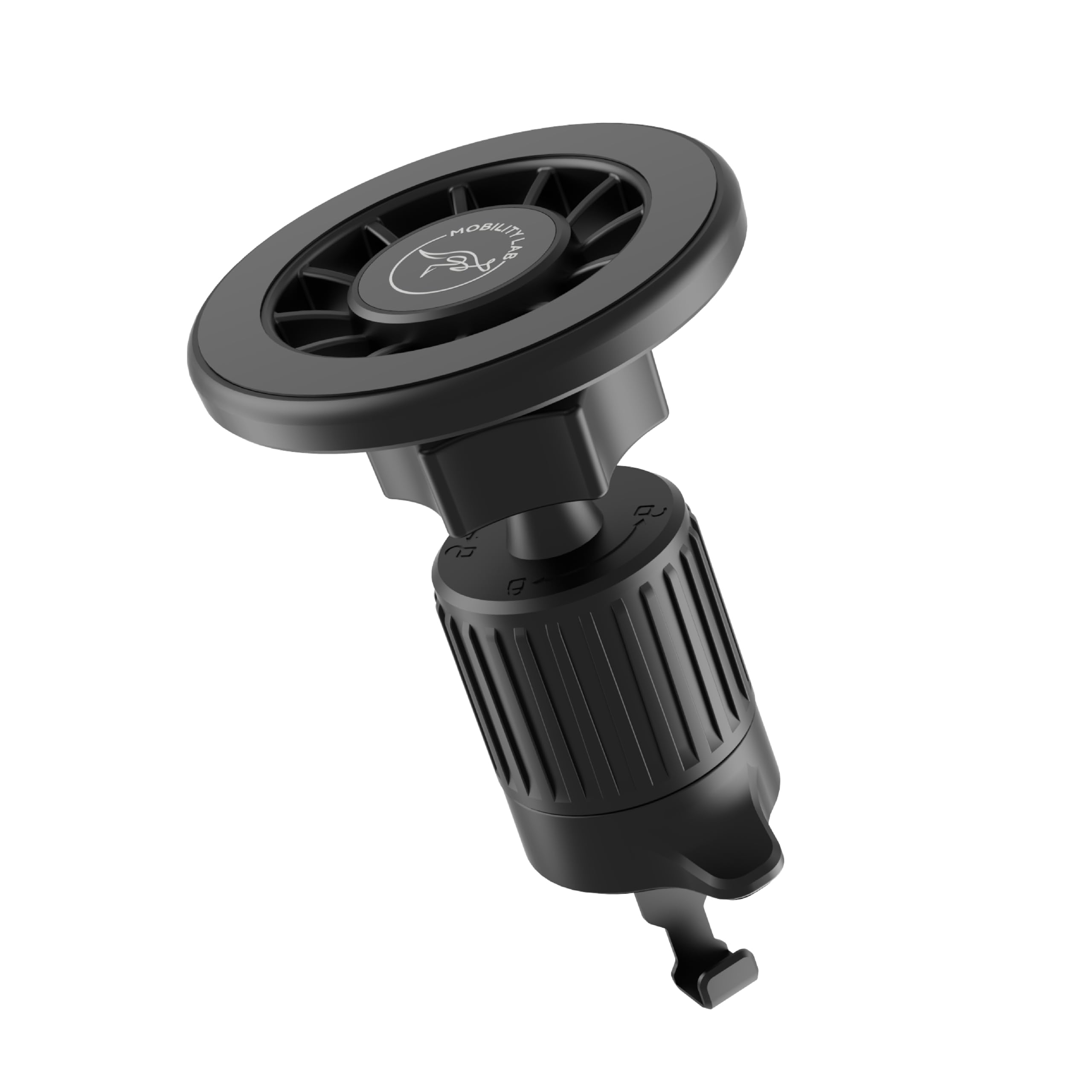 Mobility Lab Magnetic Car Phone Holder – Air Vent Magnet and 360° Swivels Compatible with All Types of Car for Smartphone – Black