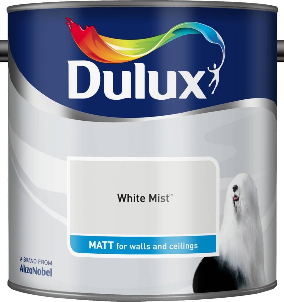 Dulux Matt 2.5L White Mist Paint Interior Emulsion New