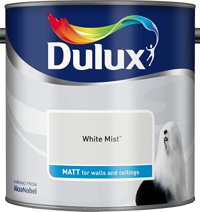 Dulux Matt 2.5L White Mist Paint Interior Emulsion New
