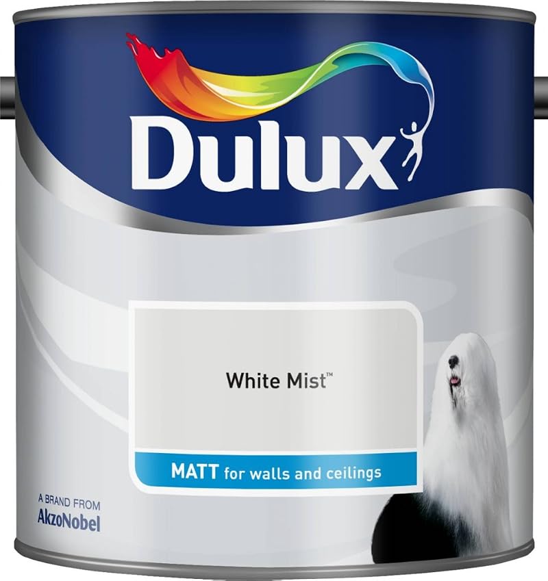 Dulux Matt 2.5L White Mist Paint Interior Emulsion New