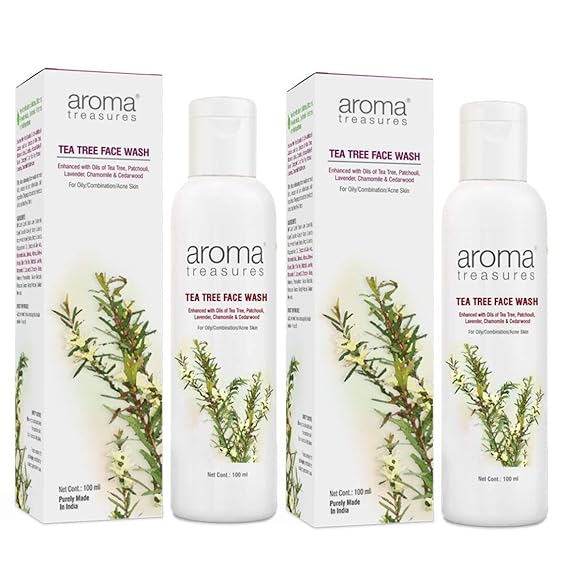 aroma treasures tea tree face wash