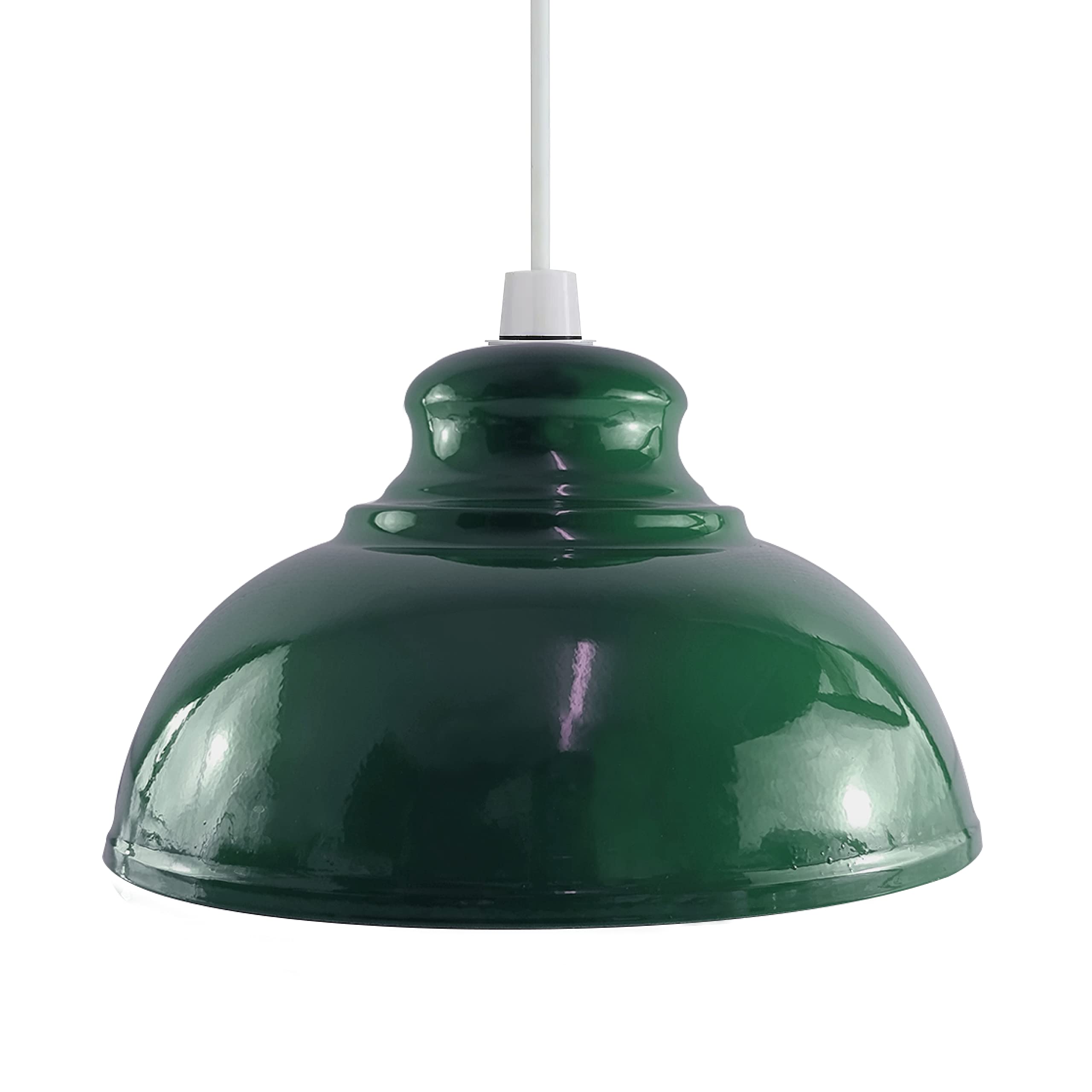 Easy Fit Pendant Shade, Green Ceiling Light Shade with Diameter 29cm - Modern Replacement Lampshade for Bedroom, Kitchen, Living Room — image 1
