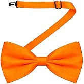 MDSTYLE Bow Ties for Men Pre-Tied Adjustable - Classic Men's Bow Tie - Tuxedo Wedding Formal Bowtie Solid Color Bowties