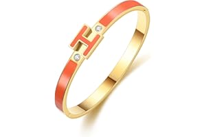 Hothink Gold Bracelets for Women,H Bracelet,Bangle Bracelets for Women,Dainty Bracelet Jewelry Easter Christmas Mothers Day Gifts for Women