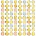 eBoot 288 Pieces 72 Designs Gold Nail Vinyls Nail Stencil Sticker Sheets Set for Circular Hollow Nail Art Design, 24 Sheets