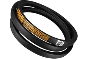 Kozelo B-67 V-Belts - [67" Pitch Length x 0.67" Width x 0.43" Thickness] B-Section Rubber Drive Belt for Power Transmission U