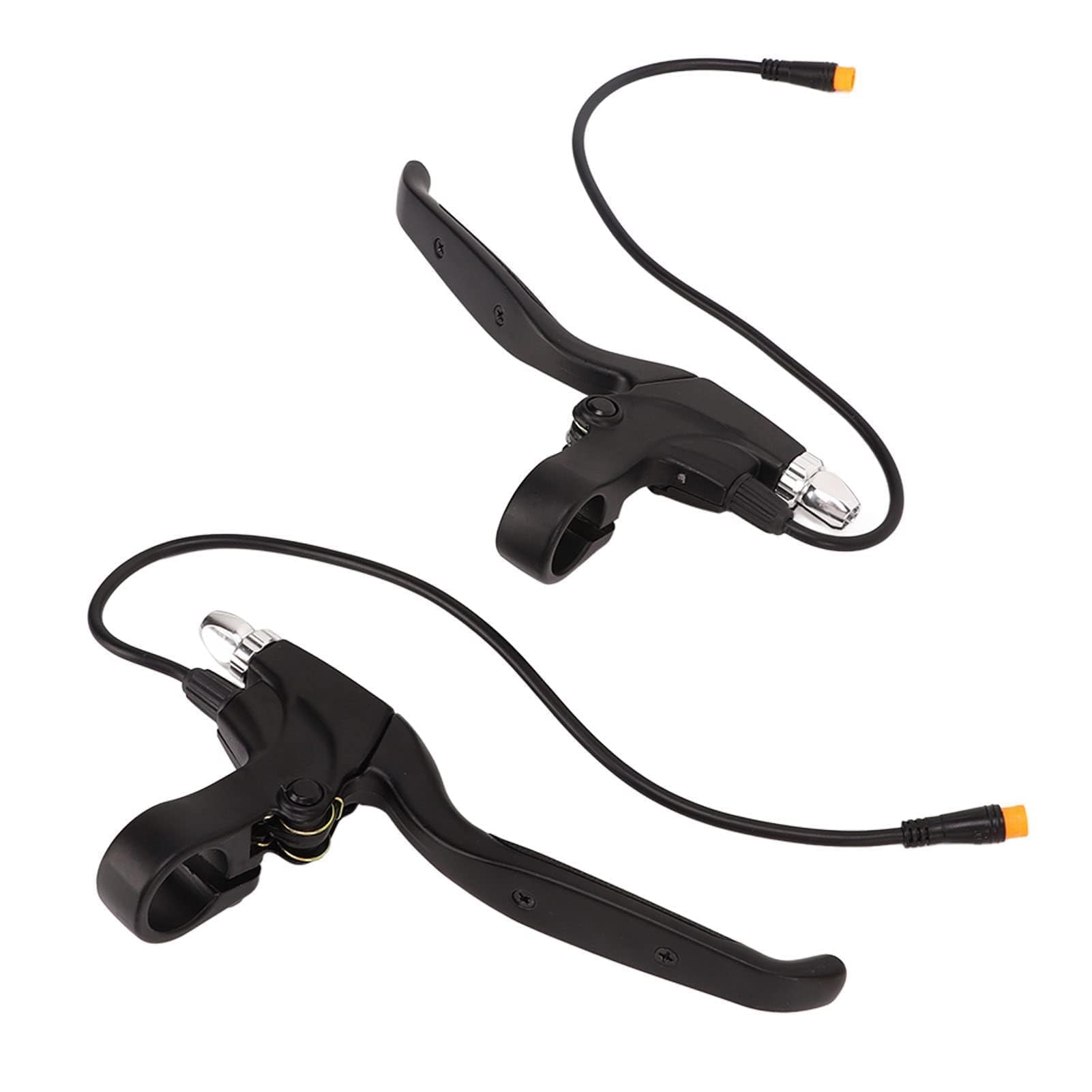 VBESTLIFE 2Pcs Electric Bike Brake Levers 32cm, Aluminium, Black, Waterproof Interface, Compatible with BBSHD BBS01 BBS02 Mid Motor