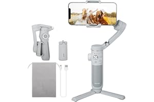 FeiyuTech VB 4SE Gimbal Stabilizer for Smartphone,Foldable Phone Gimbal for Video Recording,Gesture Control,Fit iPhone&Android, iPhone Stabilizer for YouTube,TikTok,Vlog,Live Stream,Max 0.69lb