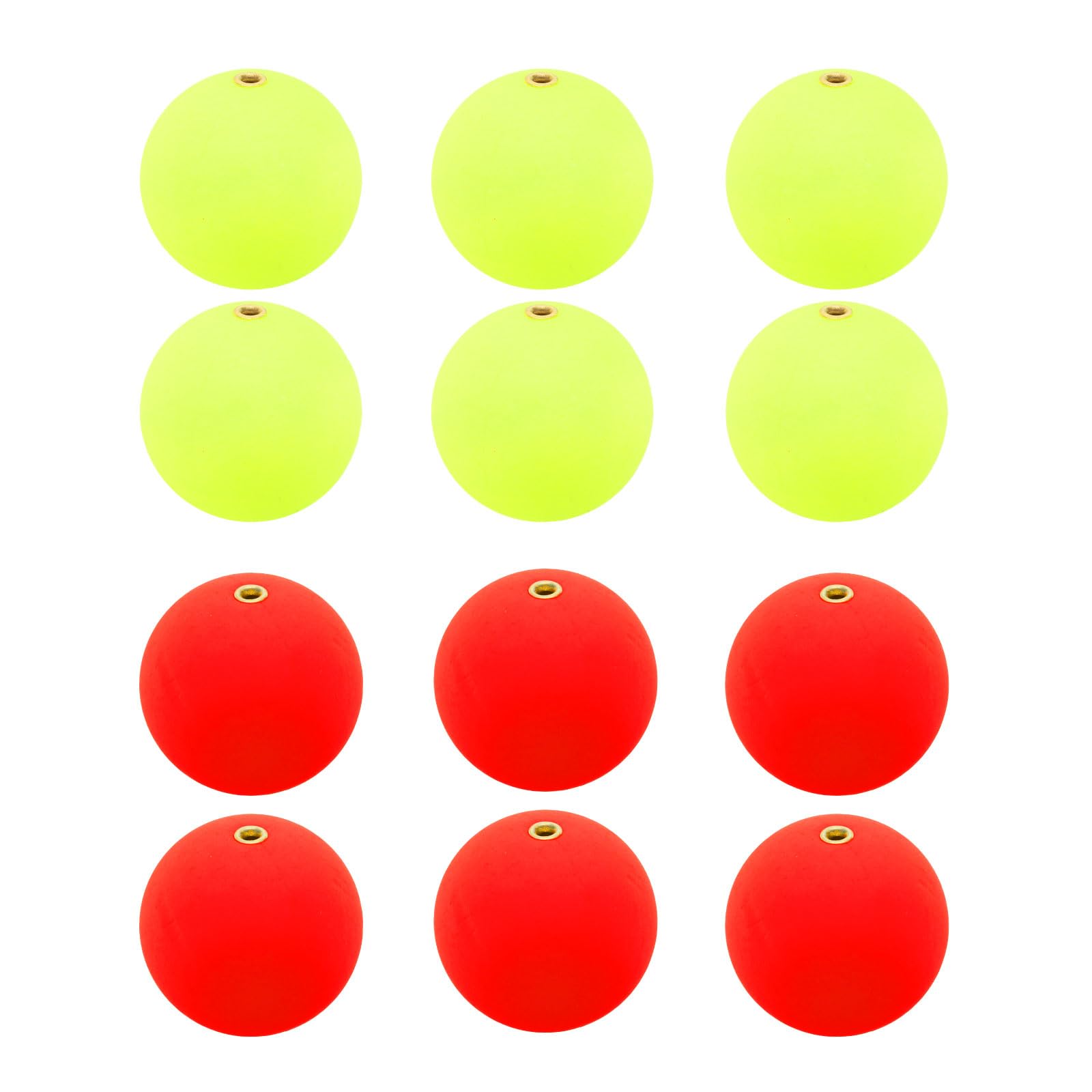 PATIKIL Fishing Bobber 30mm/1.2 Inch Dia, 12 Pack Slip Foam Floats Buoy Rig Stoppers for Crappie Trout Bass Fishing, Red,Yellow