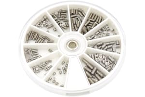 HVAZI M2 M2.5 M3 Stainless Steel Internal Hex Drive Cup Point Set Screws Assortment Kit