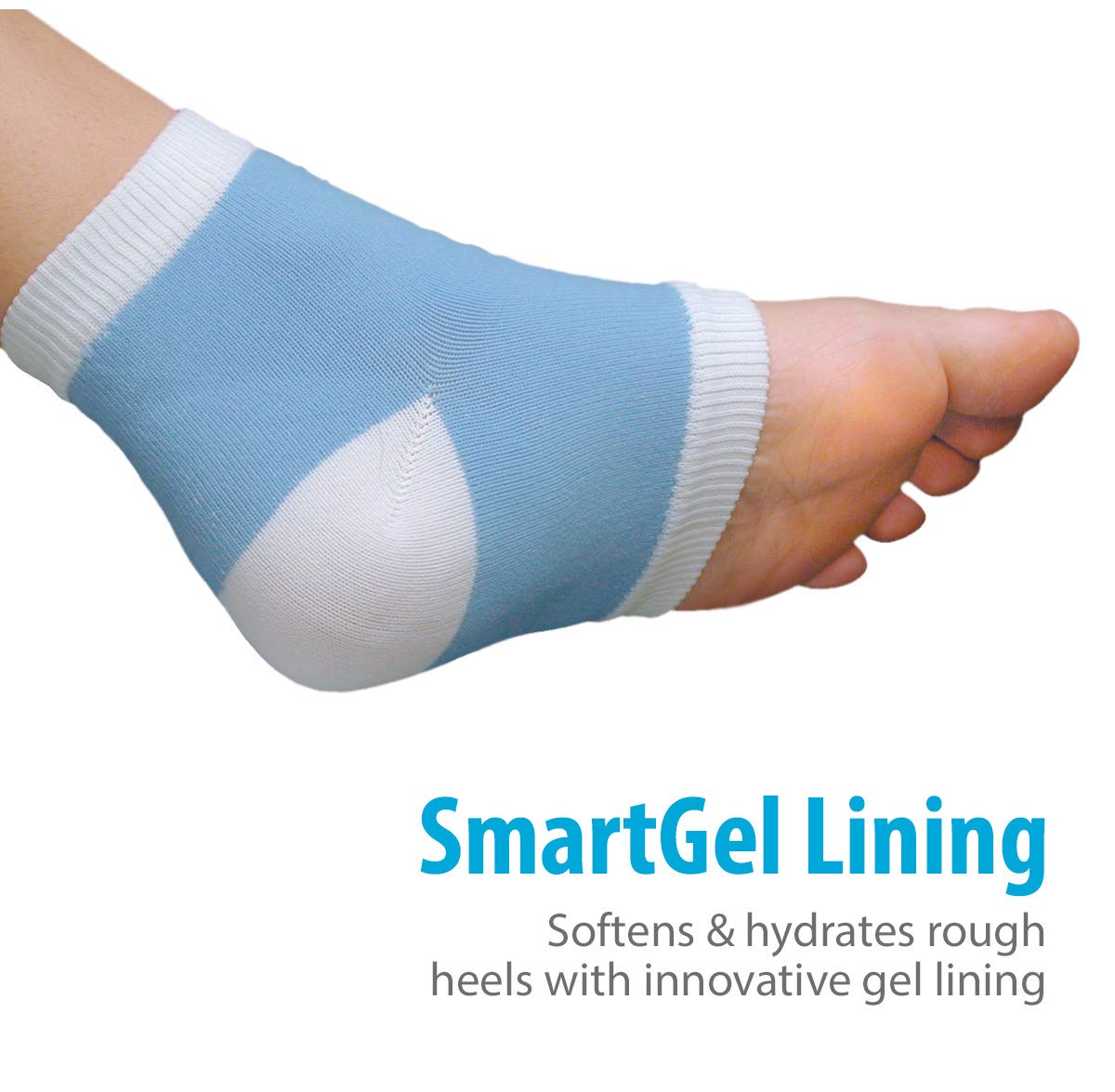 NatraCure Intensive Moisturizing Gel Heel Sleeves (1325-M CAT) : Beauty