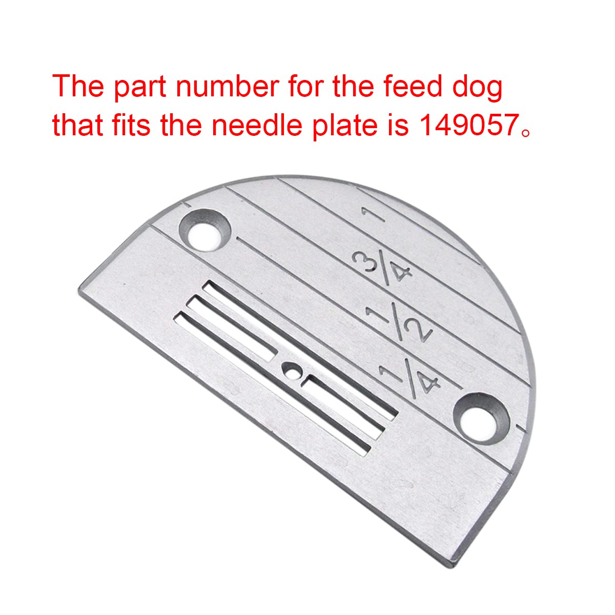 CKPSMS Brand - Industrial Sewing Machine Needle Plate #147150LGW - Light to Medium Compatible with JUKI Brother 2 PCS
