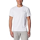 Columbia Men's Summit Valley Short Sleeve Crew, White, Medium