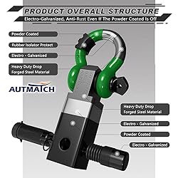 AUTMATCH Shackle Hitch Receiver 2 Inch - 3/4" D
