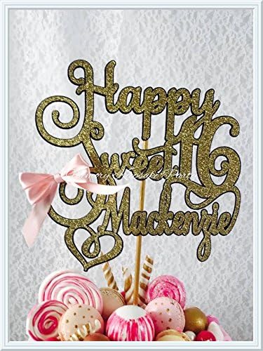Sweet 16 Cake Topper