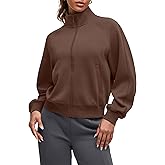 G4Free Smoofit Modal Soft Women's Zip Up Jackets Loose Fit Mock Neck Casual Tops with Pockets