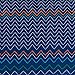 Amazon Basics Kid's Easy Care Microfiber Bed-in-a-Bag 5-Piece Bedding Set, Twin, Navy Zigzags