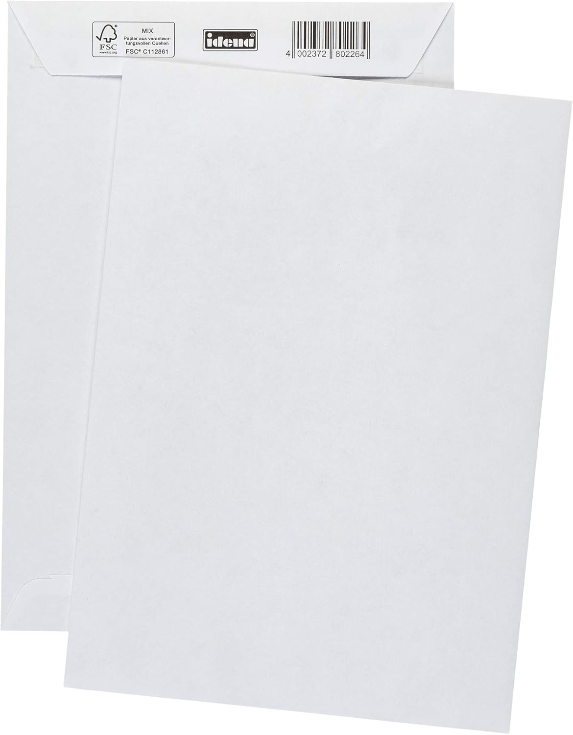 Idena 10226 Envelopes DIN C5, 90 g/m², Peel and Seal, Without Windows, FSC Mix, Pack of 10, White, 10, haftkl.,o.F., weiß - Image 4