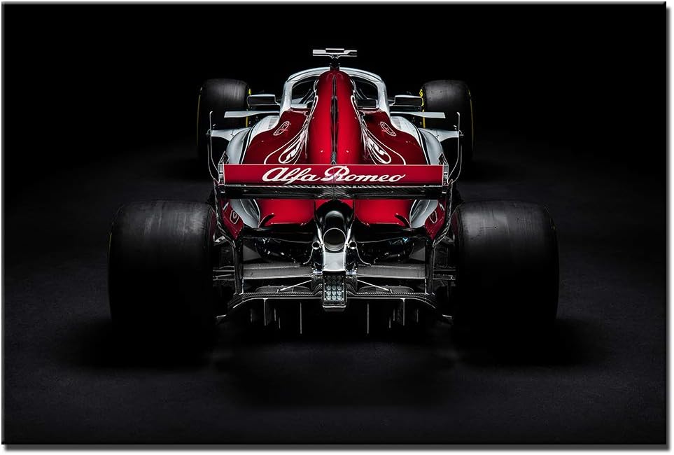 JLJLJL car Posters for Boys Room Canvas Art Wall Decor F1 Racing Car Poster and Prints Canvas Painting Decoration Wall Art Pictures for Living Room A162