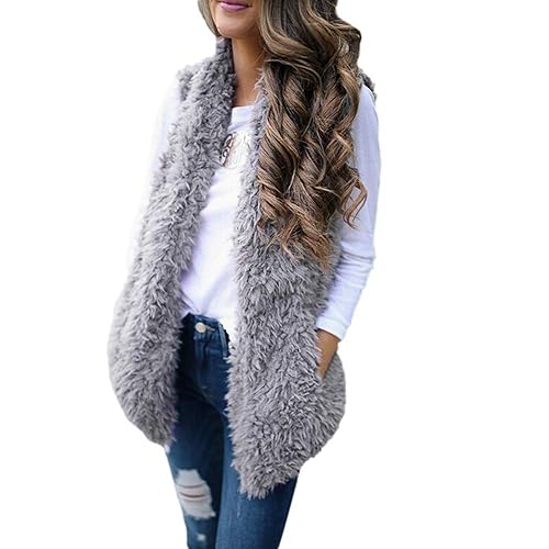 Faux Fur Gilets Amazon.co.uk