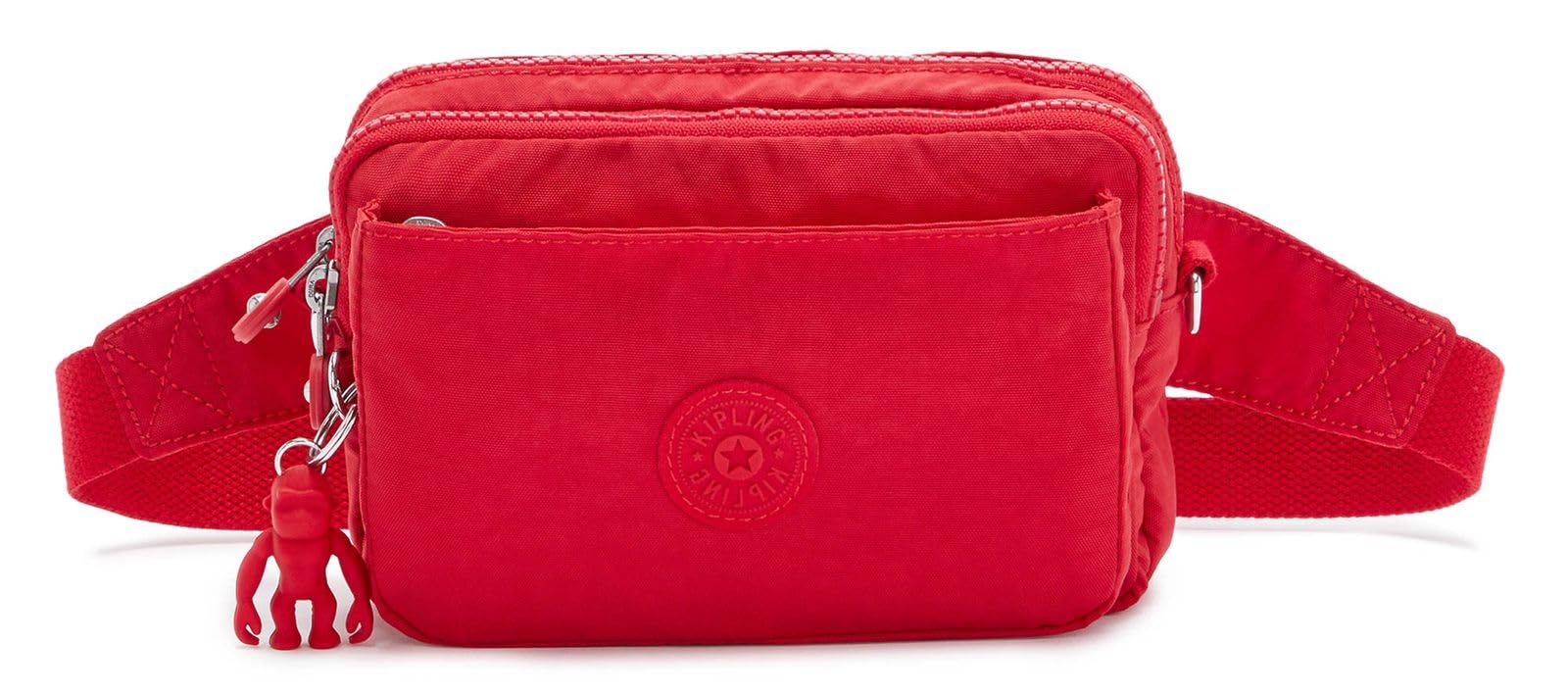 Kipling ABANU MULTI Small crossbody convertible to waistbag, Red Rouge (Red)