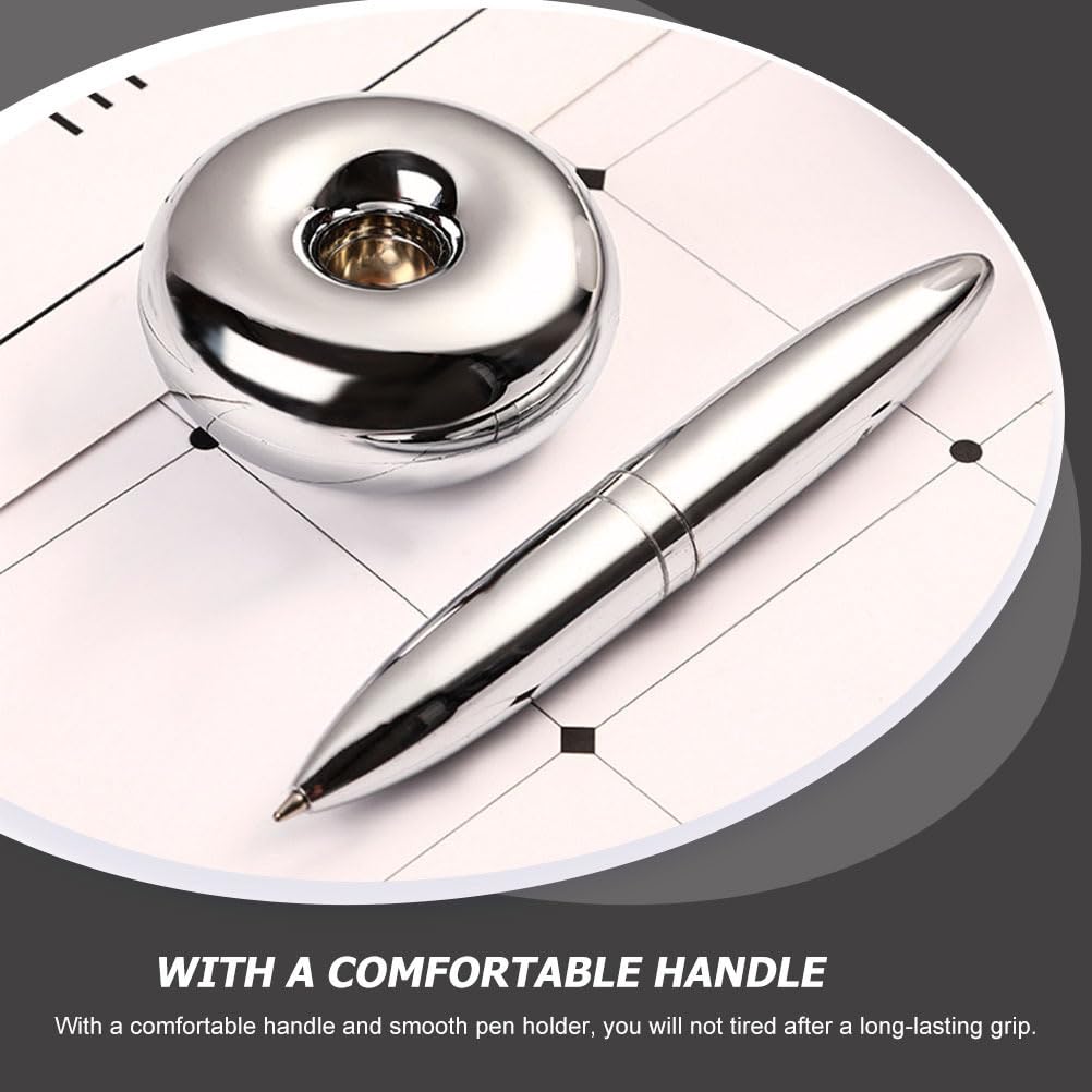DOITOOL 2 Stück Magnetische Metall Kugelschreiber Schwebende Schreibstifte für Büro Elegante Ballpoint Pens für Männer für Unterschriften und Bürobedarf 4