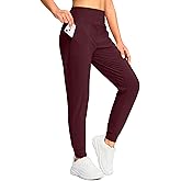 Soothfeel Women's Fleece Lined Joggers Pants High Waisted Water Resistant Thermal Sweatpants Winter Hiking Pants with Pockets