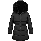 Yimoon Girl's Winter Coat Warm Long Parka Puffer Jacket Kids Waterproof Quilted Outerwear with Hood