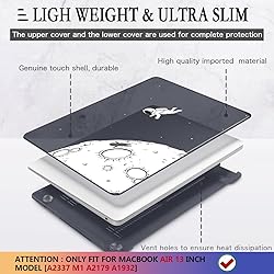 CISSOOK Case Compatible with MacBook Air 13 Inch