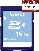 Hama 16GB SDHC Card Class 10 High Speed Gold 22MB/s view 2