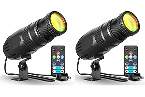 10W RGBW 4 in 1 Mini Pinspot Lights Wireless Control Spotlight Super Bright Beam Pin Spot Light Disco Ball Lights Jump Gradua